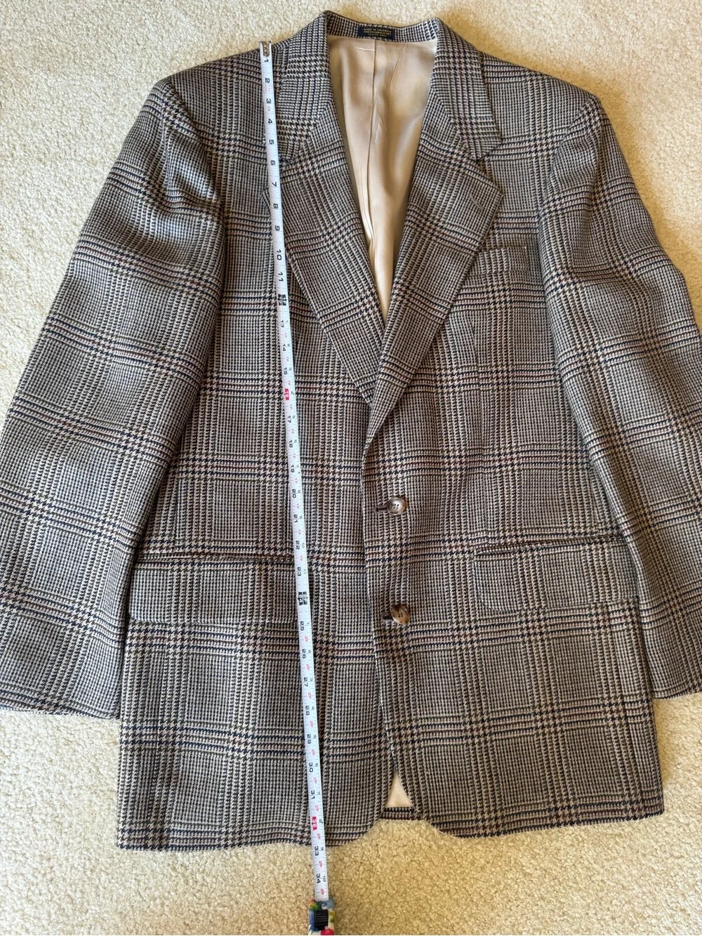 Oscar de la Renta Houndstooth Sport Coat Vintage